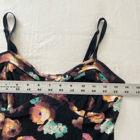 VINTAGE Y2K womens M moody floral babydoll tank camisole whimsigoth fairy grunge - Picture 6 of 8